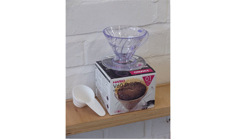 Hario V60-01 (1-cup) Clear plastic Dripper